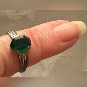 Faux Emerald Ring